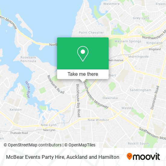 McBear Events Party Hire map