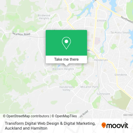 Transform Digital Web Design & Digital Marketing map