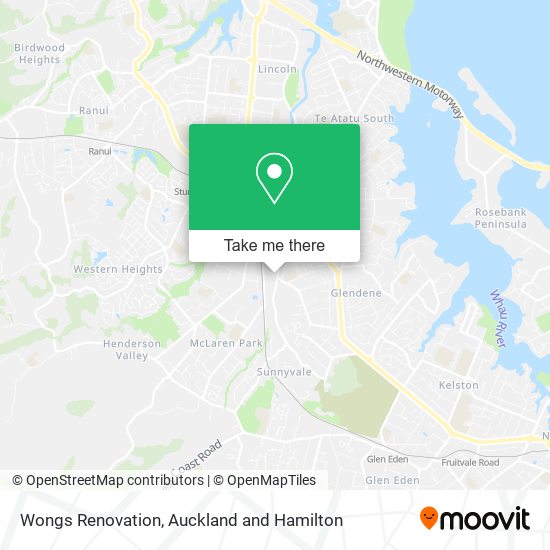 Wongs Renovation map