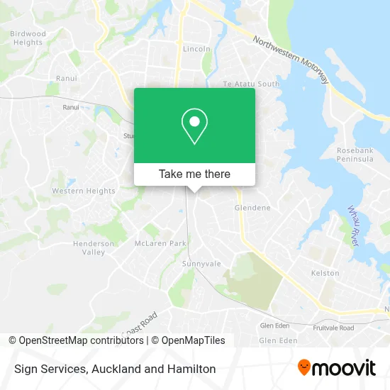 Sign Services map