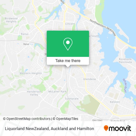 Liquorland NewZealand map