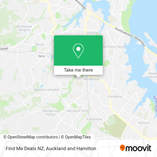 Find Me Deals NZ map