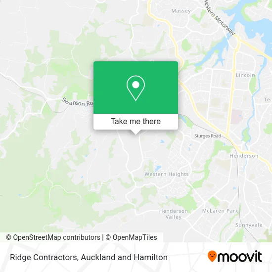 Ridge Contractors map