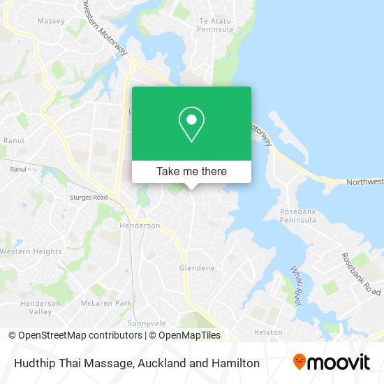 Hudthip Thai Massage map