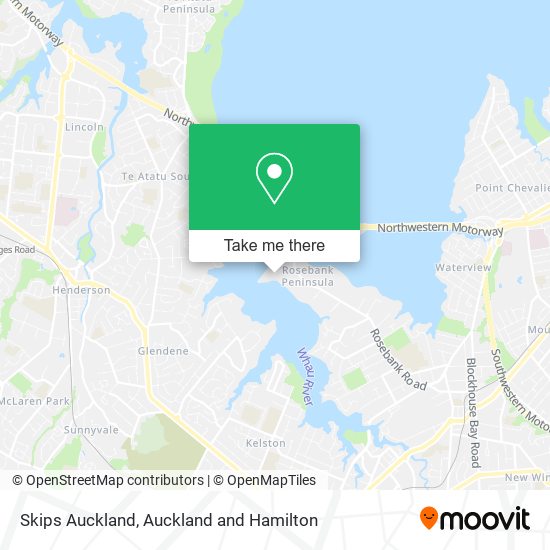 Skips Auckland map