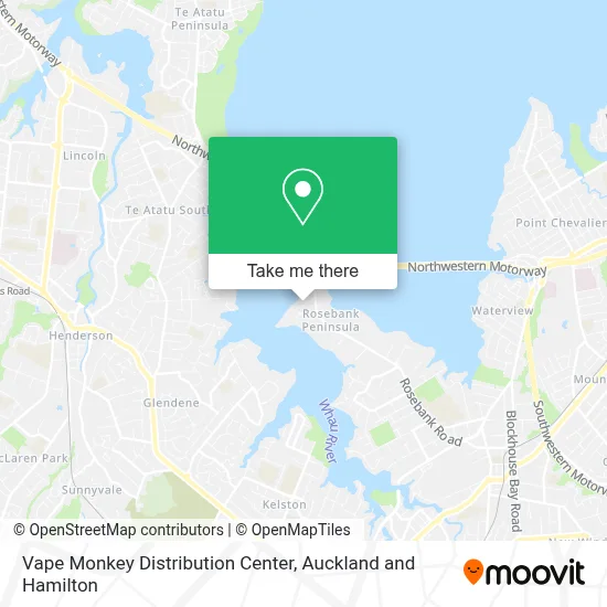 Vape Monkey Distribution Center map