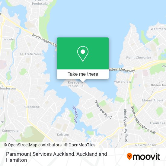 Paramount Services Auckland map