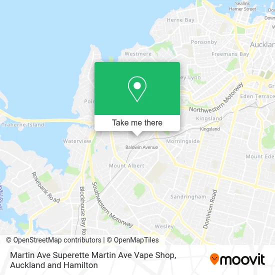 How to Get to Martin Ave Superette Martin Ave Vape Shop in Mt Albert  Central by Bus or Train?