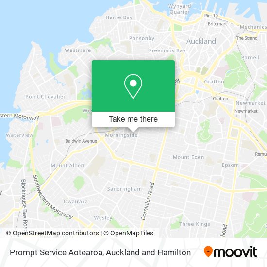 Prompt Service Aotearoa map