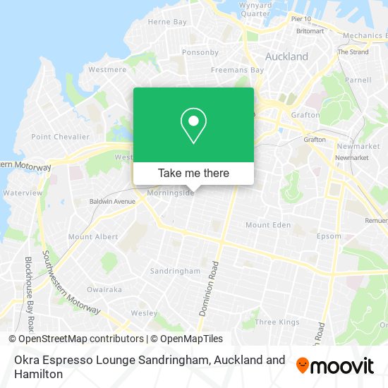 Okra Espresso Lounge Sandringham map