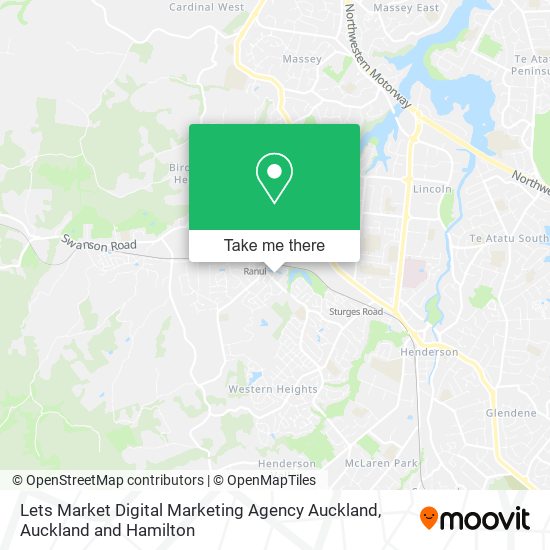 Lets Market Digital Marketing Agency Auckland map