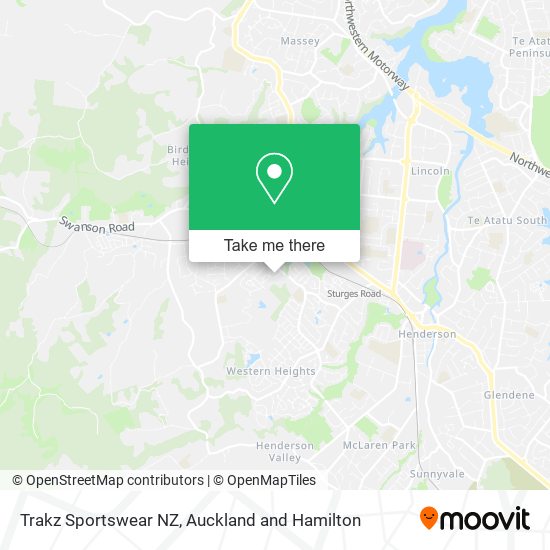 Trakz Sportswear NZ map