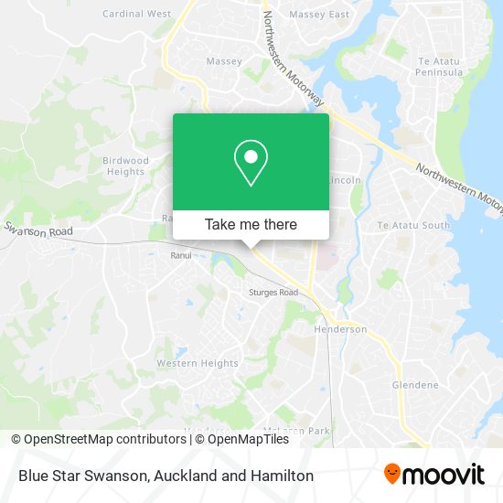 Blue Star Swanson map