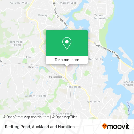 Redfrog Pond map
