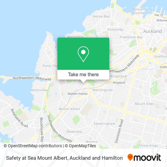 Safety at Sea Mount Albert map