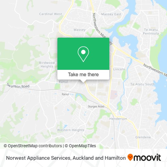 Norwest Appliance Services map