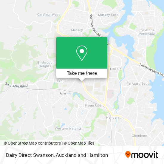 Dairy Direct Swanson map