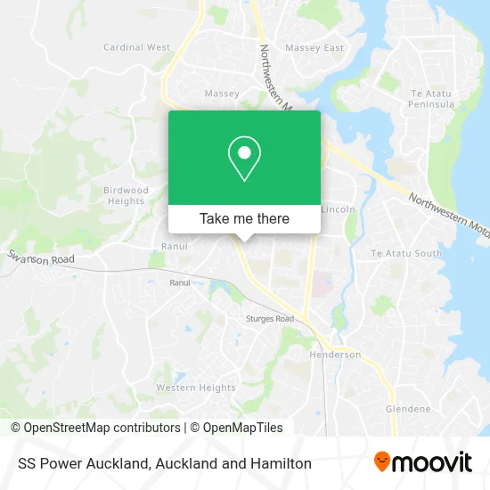 SS Power Auckland map