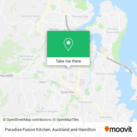 Paradise Fusion Kitchen map