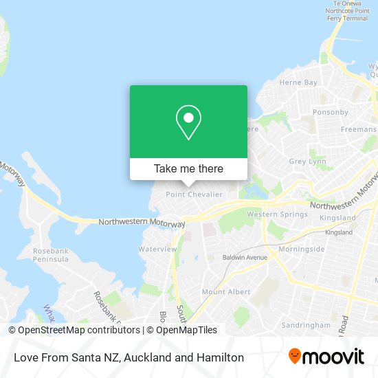 Love From Santa NZ map