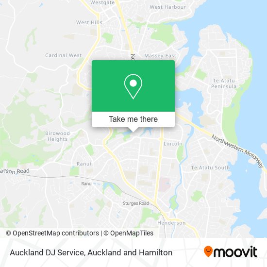 Auckland DJ Service map