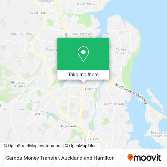 Samoa Money Transfer map