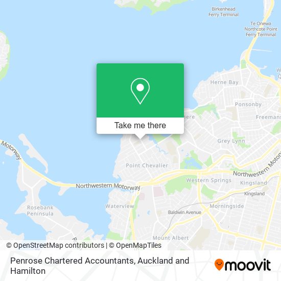 Penrose Chartered Accountants map