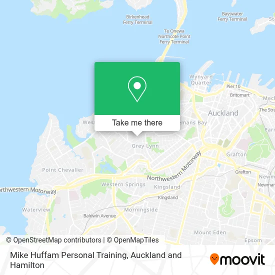 Mike Huffam Personal Training map