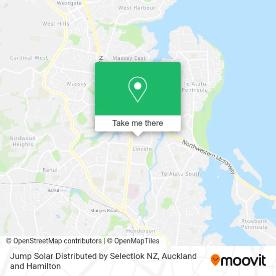 Jump Solar Distributed by Selectlok NZ map