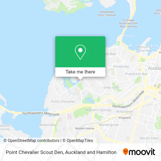 Point Chevalier Scout Den map