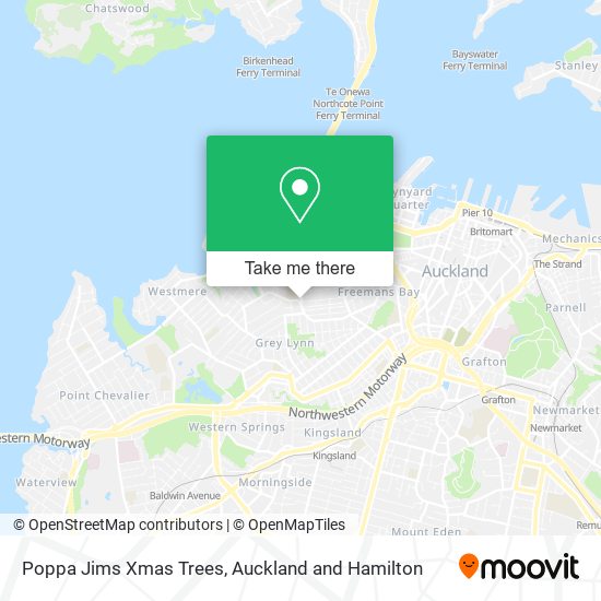 Poppa Jims Xmas Trees map