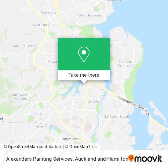 Alexanders Painting Services map