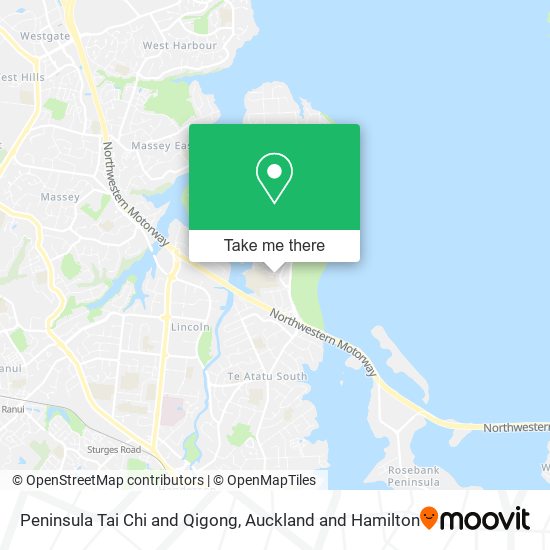 Peninsula Tai Chi and Qigong map