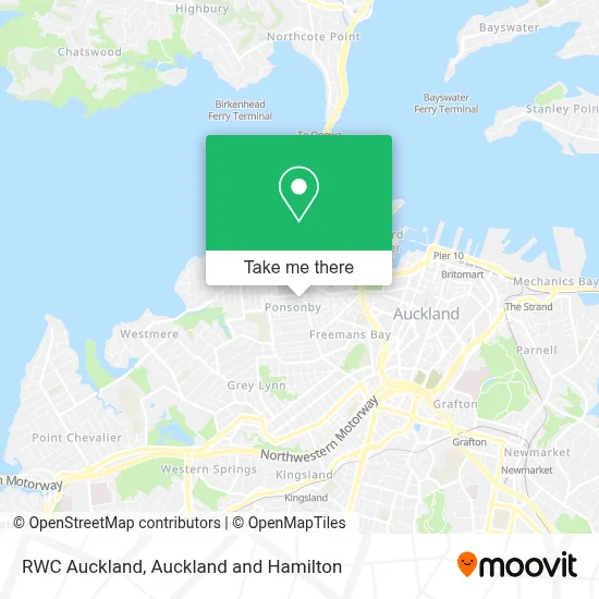 RWC Auckland map