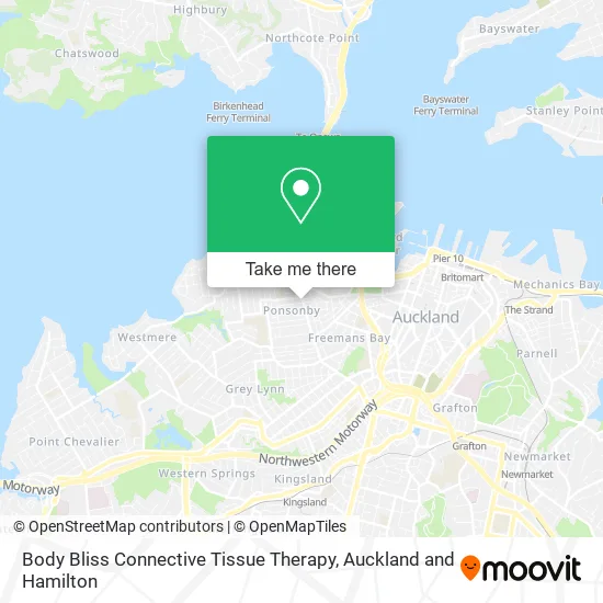 Body Bliss Connective Tissue Therapy map