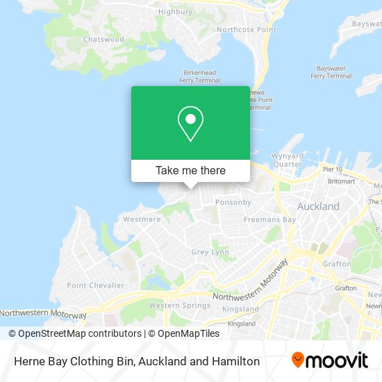 Herne Bay Clothing Bin map