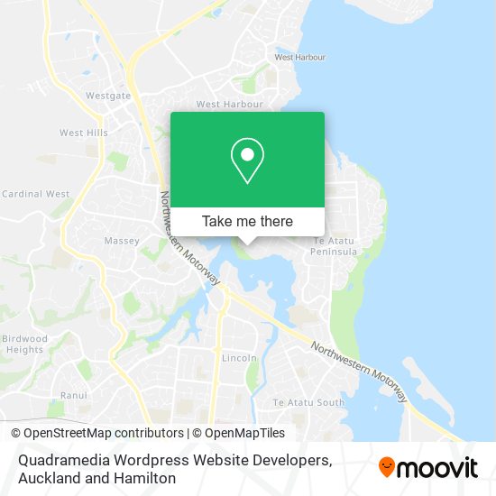 Quadramedia Wordpress Website Developers map