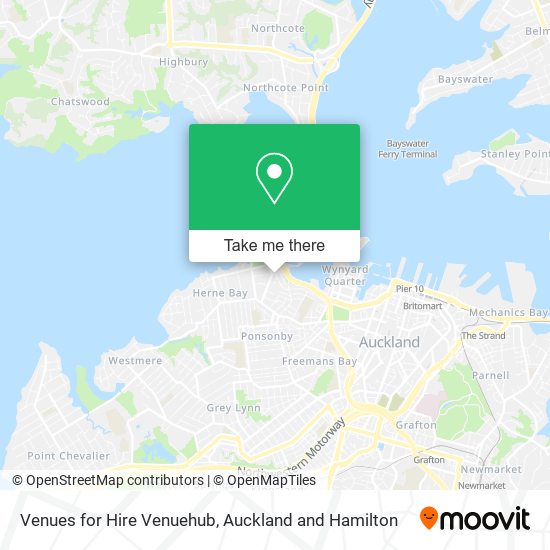 Venues for Hire Venuehub map