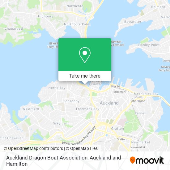 Auckland Dragon Boat Association map