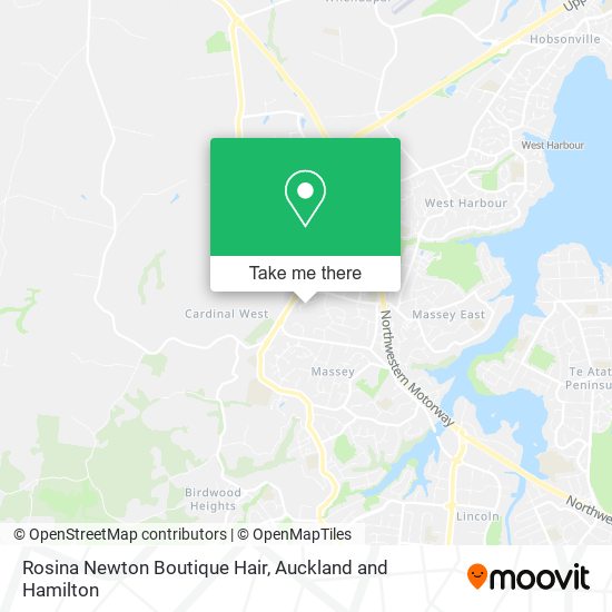 Rosina Newton Boutique Hair map