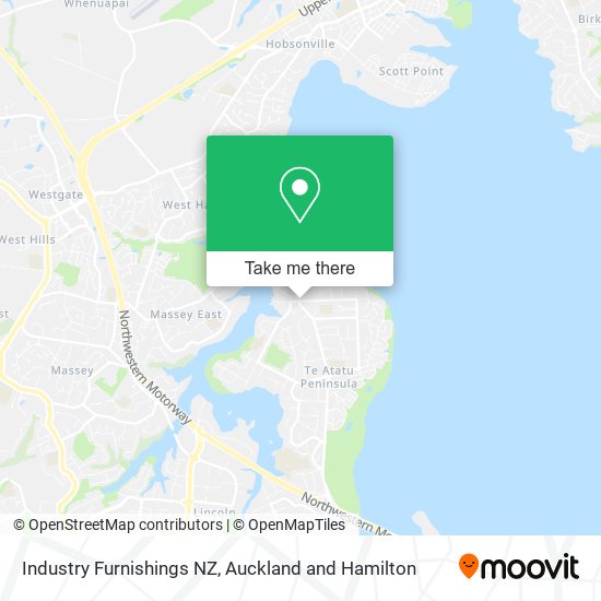 Industry Furnishings NZ map