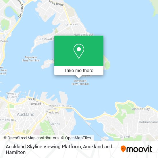 Auckland Skyline Viewing Platform map