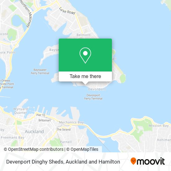 Devenport Dinghy Sheds map