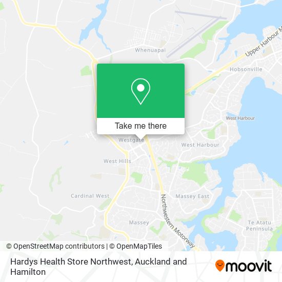 Hardys Health Store Northwest map