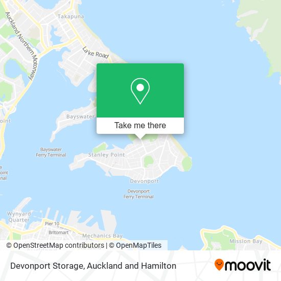 Devonport Storage map