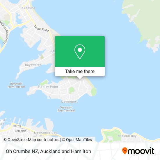 Oh Crumbs NZ map