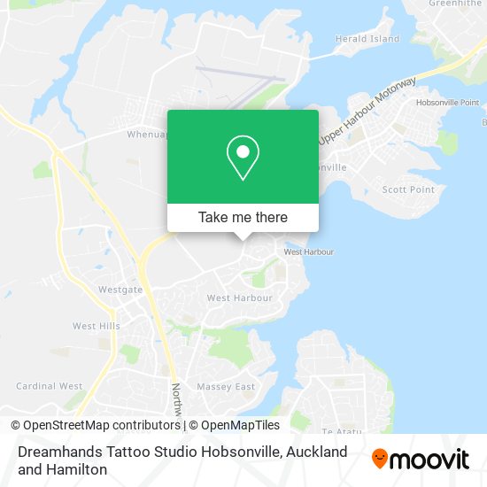 Dreamhands Tattoo Studio Hobsonville map