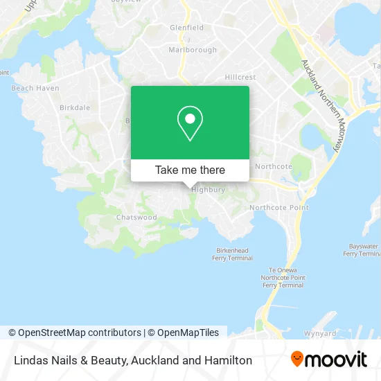 Lindas Nails & Beauty map