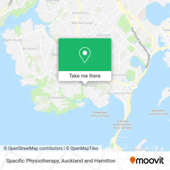 Spacific Physiotherapy map