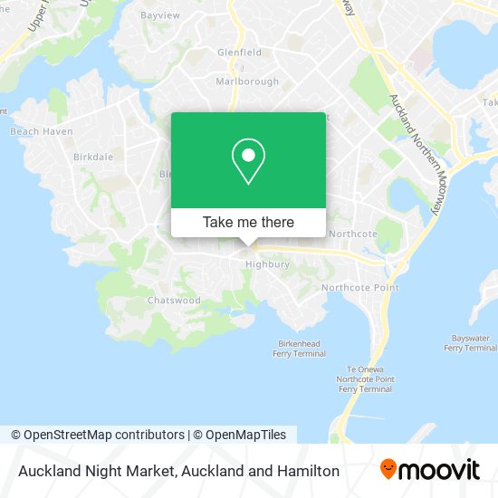 Auckland Night Market map